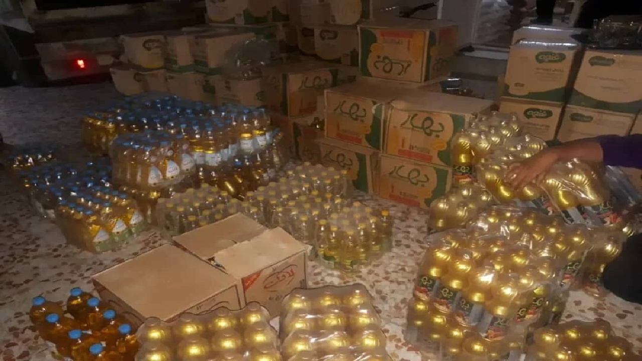 کشف ۱۰ تن روغن خوراکی احتکاری در جوانرود