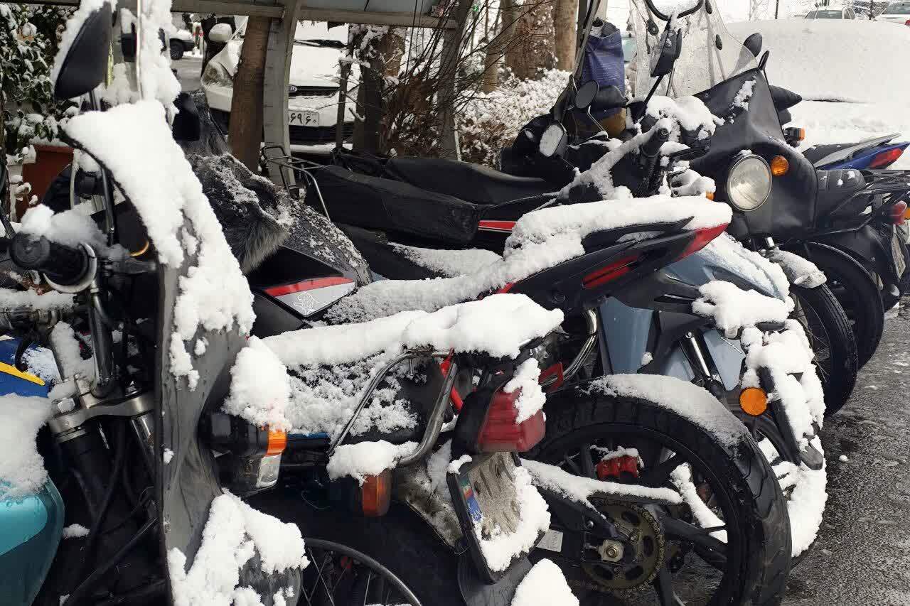بارش برف تهران