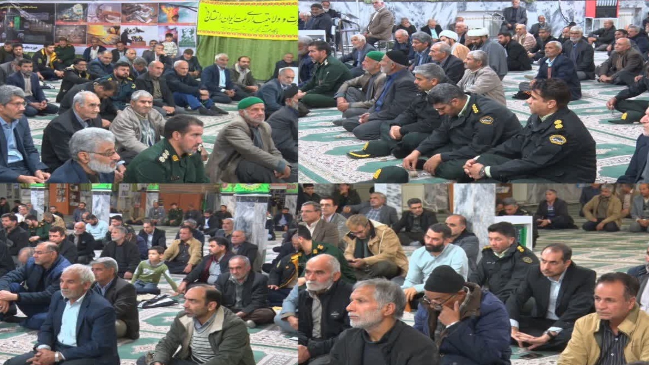 برگزاری مراسم گرامیداشت نهم دی‌ماه در مسجد جامع شهر سرایان