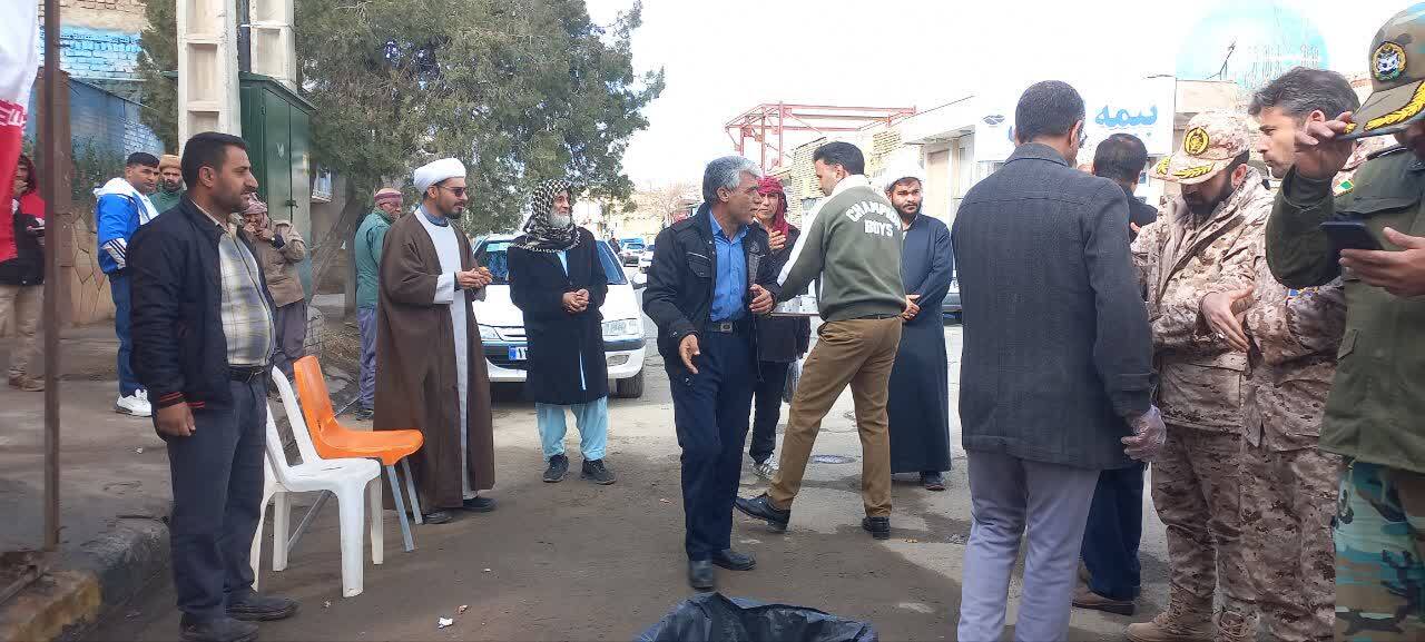 برپایی ایستگاه صلواتی اهل سنت در صالح آباد به مناسبت مبعث رسول اکرم (ص)
