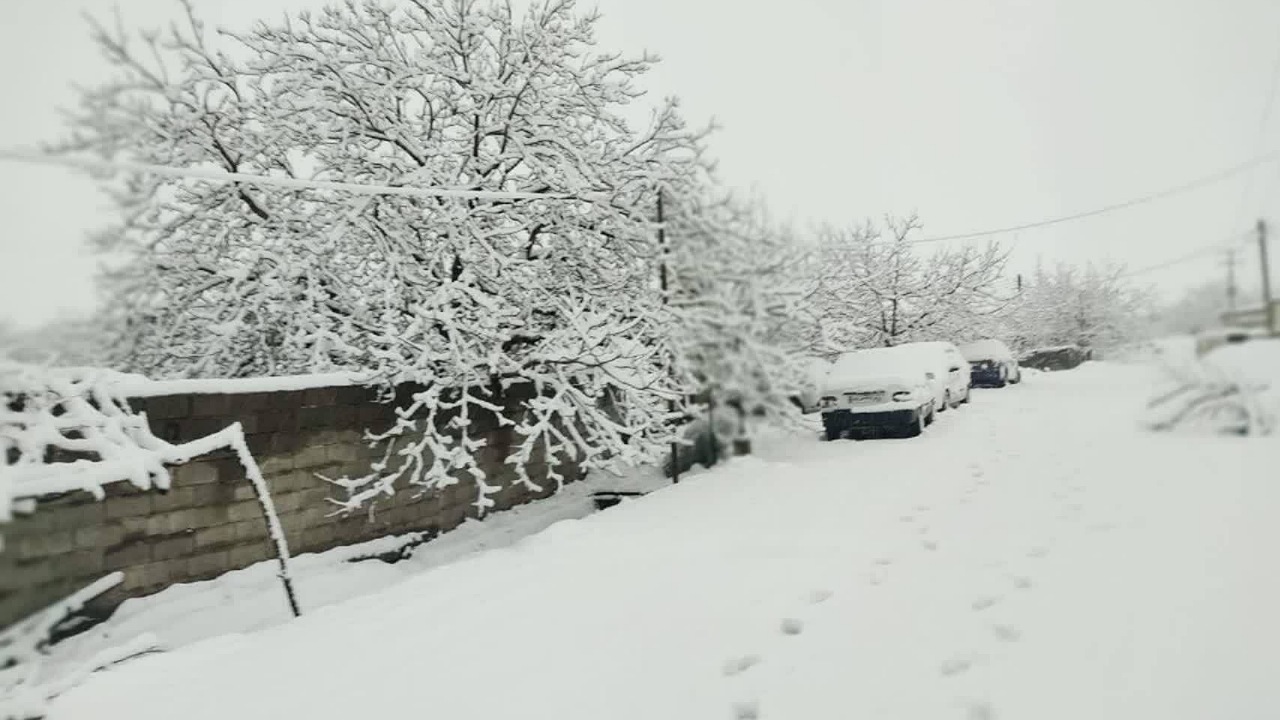 نخستین برف زمستانی، کرمان را سفیدپوش کرد + فیلم