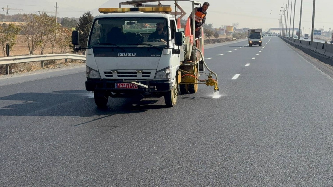 نزدیک به ۳ هزار کیلومتر از راه‌های قزوین خط کشی شد