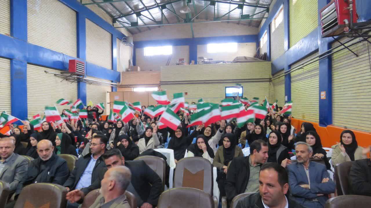 مراسم زنگ انقلاب در مدارس شهرستان هریس