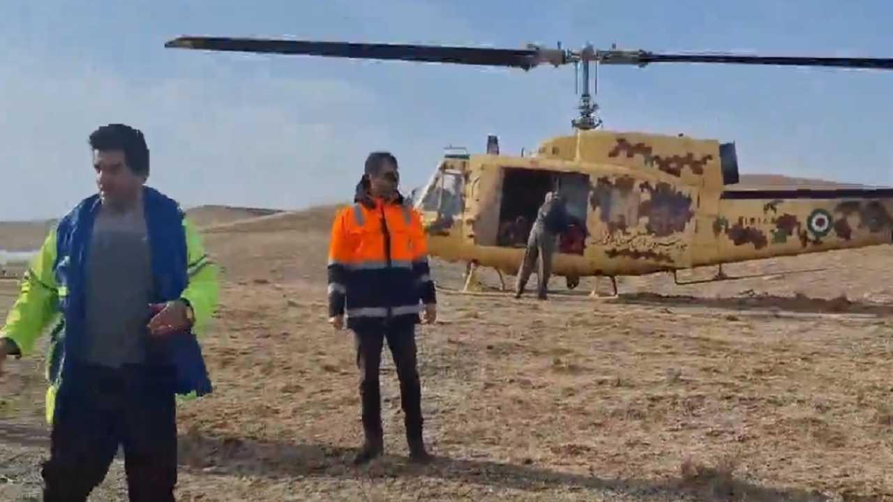 پرواز بالگرد اورژانس برای نجات مادر باردار ۳۵ ساله در روستای پارالار بخش نظرکهریزی هشترود