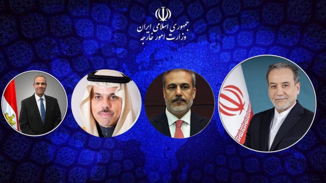 گفتگو‌ی تلفنی عراقچی با وزرای خارجه ترکیه، مصر و عربستان سعودی