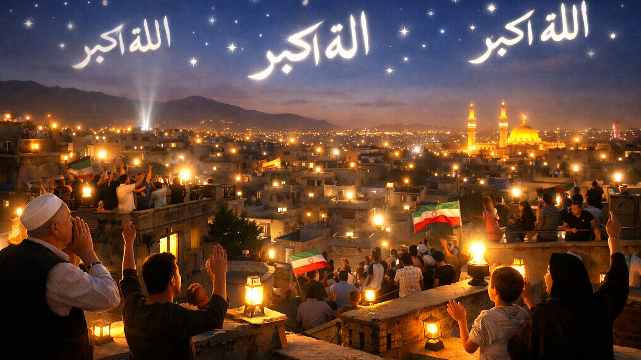 طنین گلبانگ «الله‌اکبر» در دیار حاج قاسم