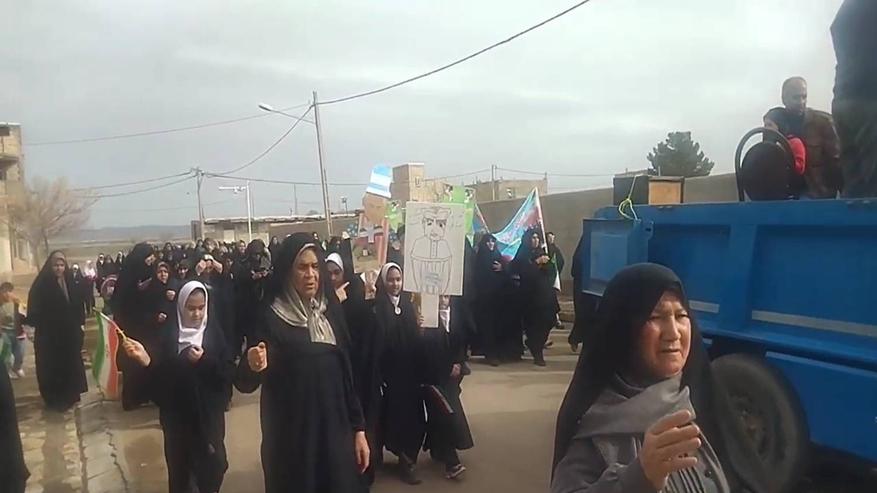 حال و هوای چهل و هفتمین بهار انقلاب در روستای رباط سرپوشی سبزوار + فیلم