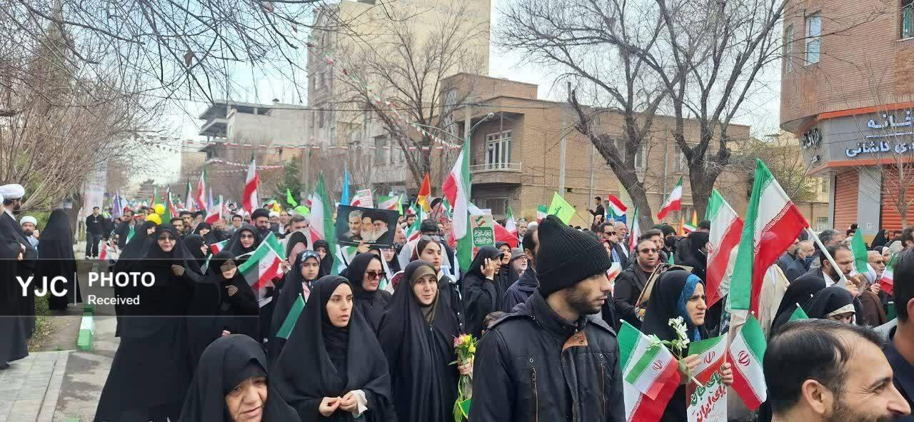 خروش مردم انقلابی قم در راهپیمایی ۲۲ بهمن