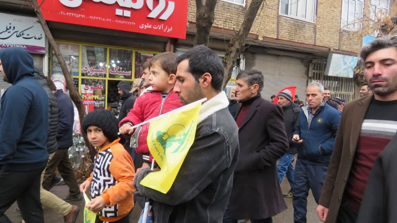 گزارش تصویری از راهپیمایی ۲۲بهمن ماه در هریس