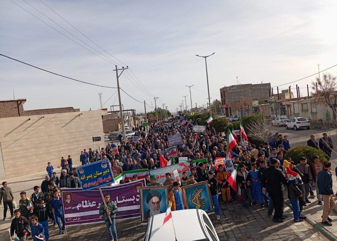 جشن چهل و هفتمین بهار انقلاب در بخش انابد بردسکن + عکس