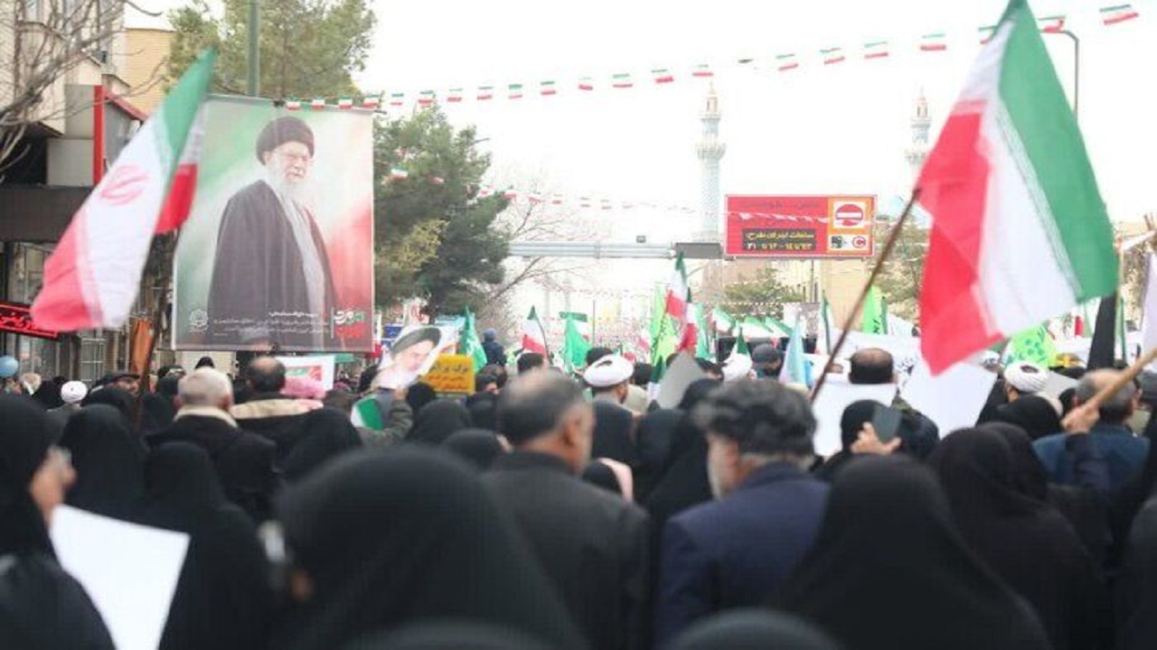 رشد ۸۰ درصدی مشارکت مردم قم در راهپیمایی ۲۲ بهمن امسال