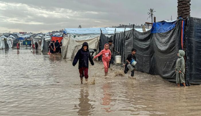 یونیسف: سرمای زمستان جان صد‌ها هزار کودک آواره در غزه را تهدید می‌کند