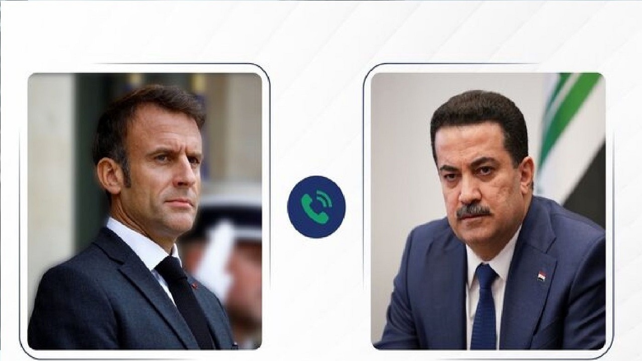 رایزنی تلفنی نخست‌وزیر عراق و رئیس‌جمهور فرانسه درباره تحولات سوریه