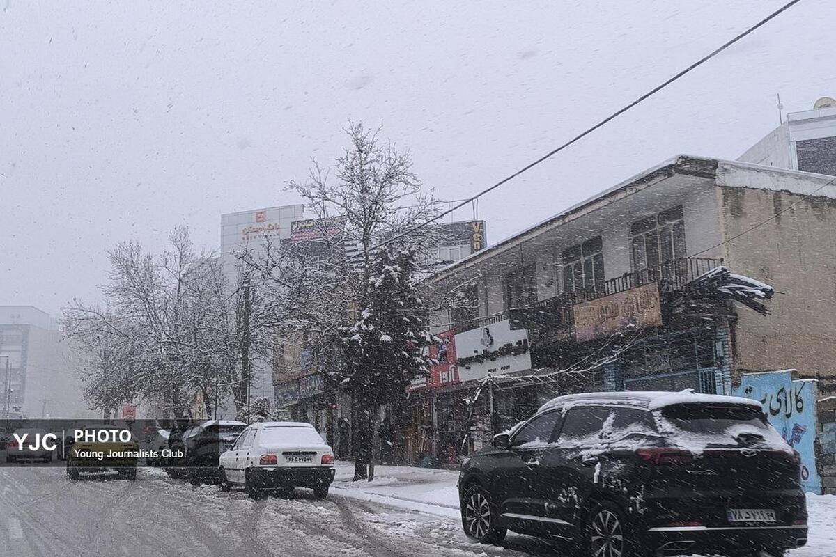 باشگاه خبرنگاران -رقص آرام برف بر فراز یاسوج + فیلم