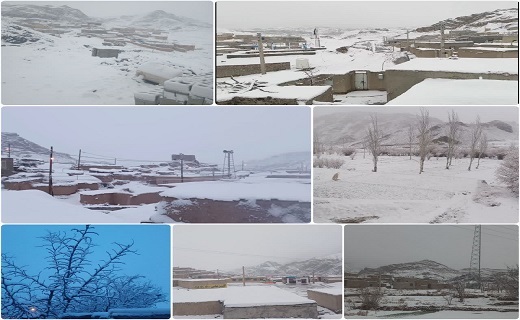 زمین خراسان جنوبی سفیدپوش شد + تصاویر
