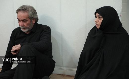 دیدار خادمان حرم امامزاده موسی مبرقع و اهالی رسانه قم با خانواده شهید اغتشاشات اخیر