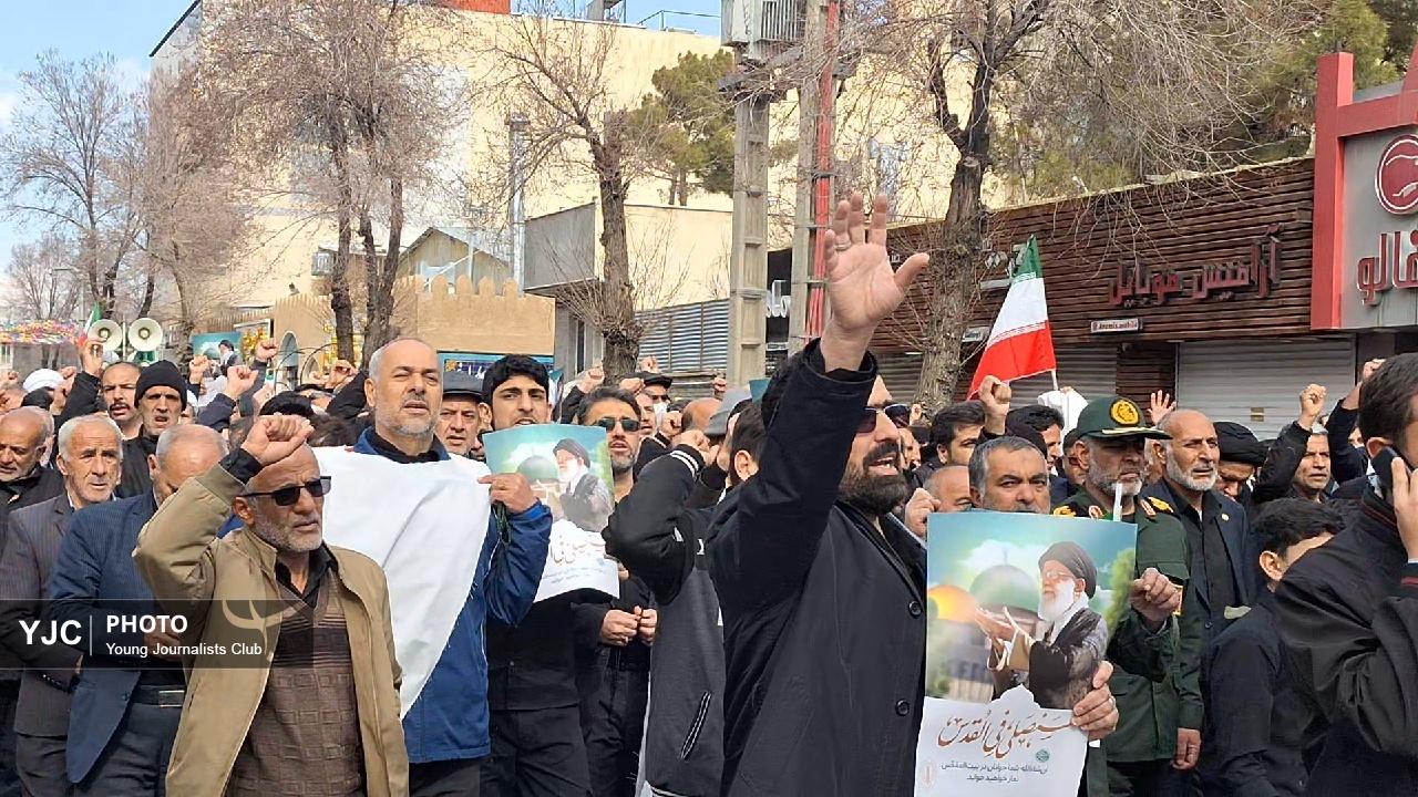 خروش عظیم مردم بام ایران در پی شهادت پدر امت+فیلم
