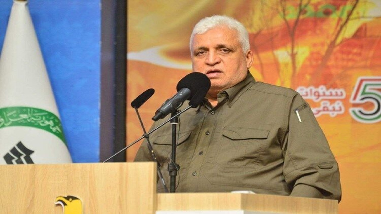 رئیس سازمان الحشدالشعبی شهادت رهبر معظم انقلاب را تسلیت گفت