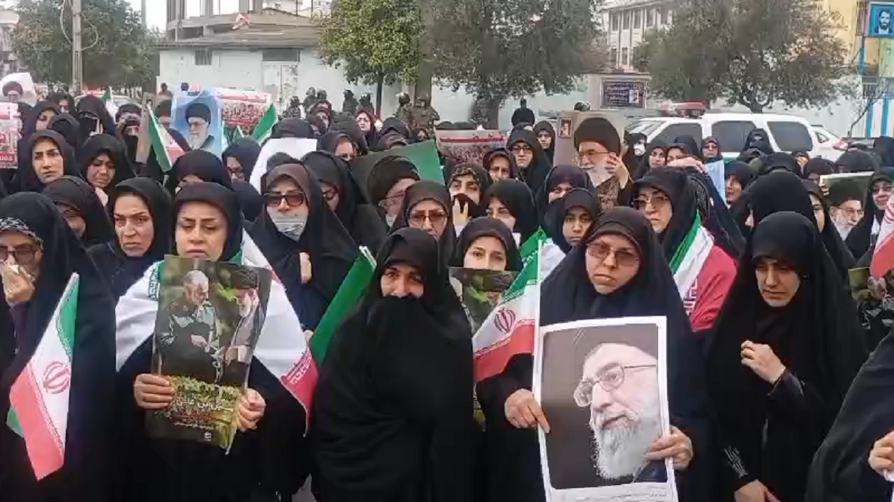 عزاداری مردم گلستان برای شهادت قائد امت در گلستان