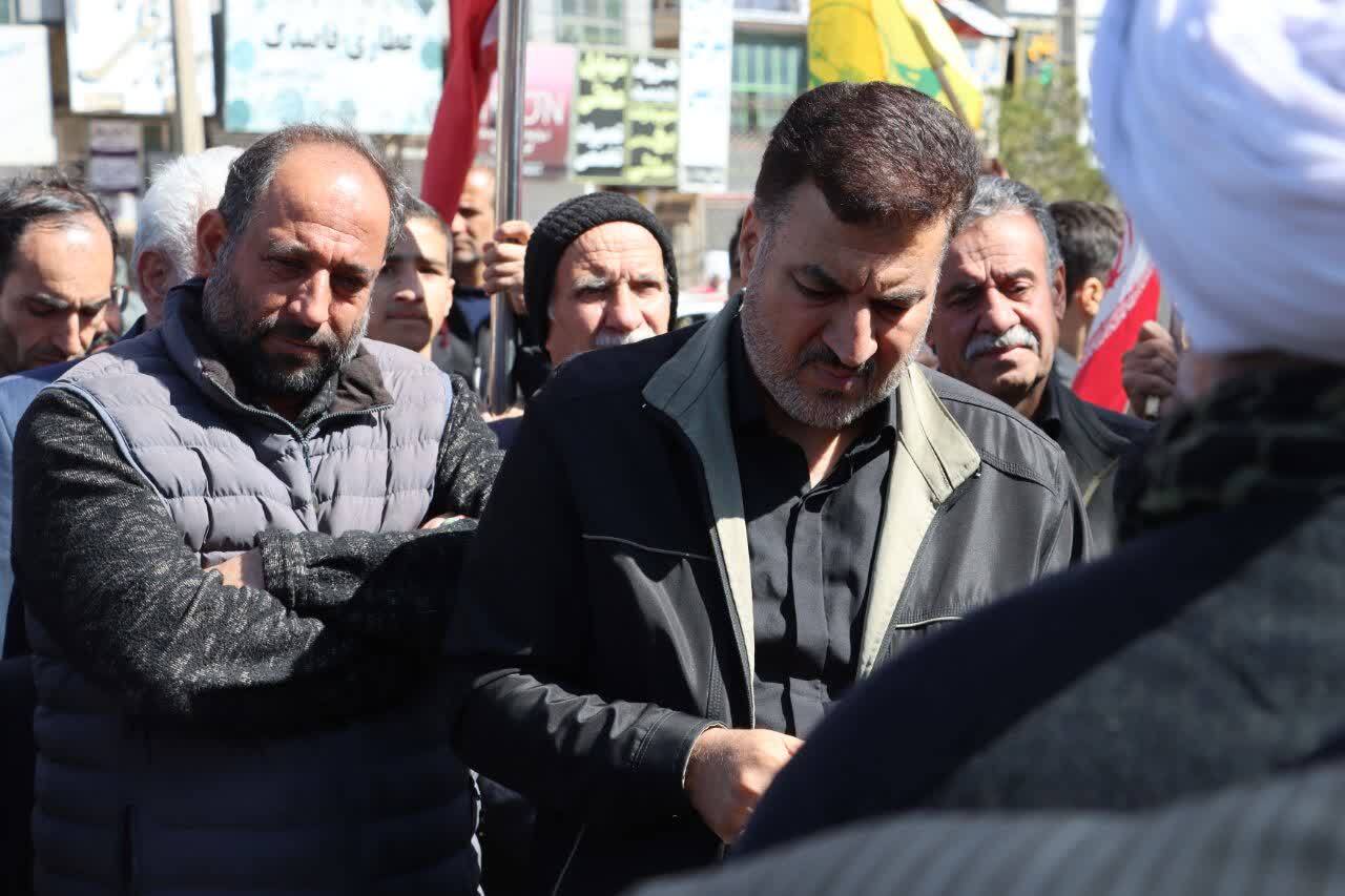 خروش مردم عزادار ماهدشت برای شهادت رهبر معظم انقلاب اسلامی