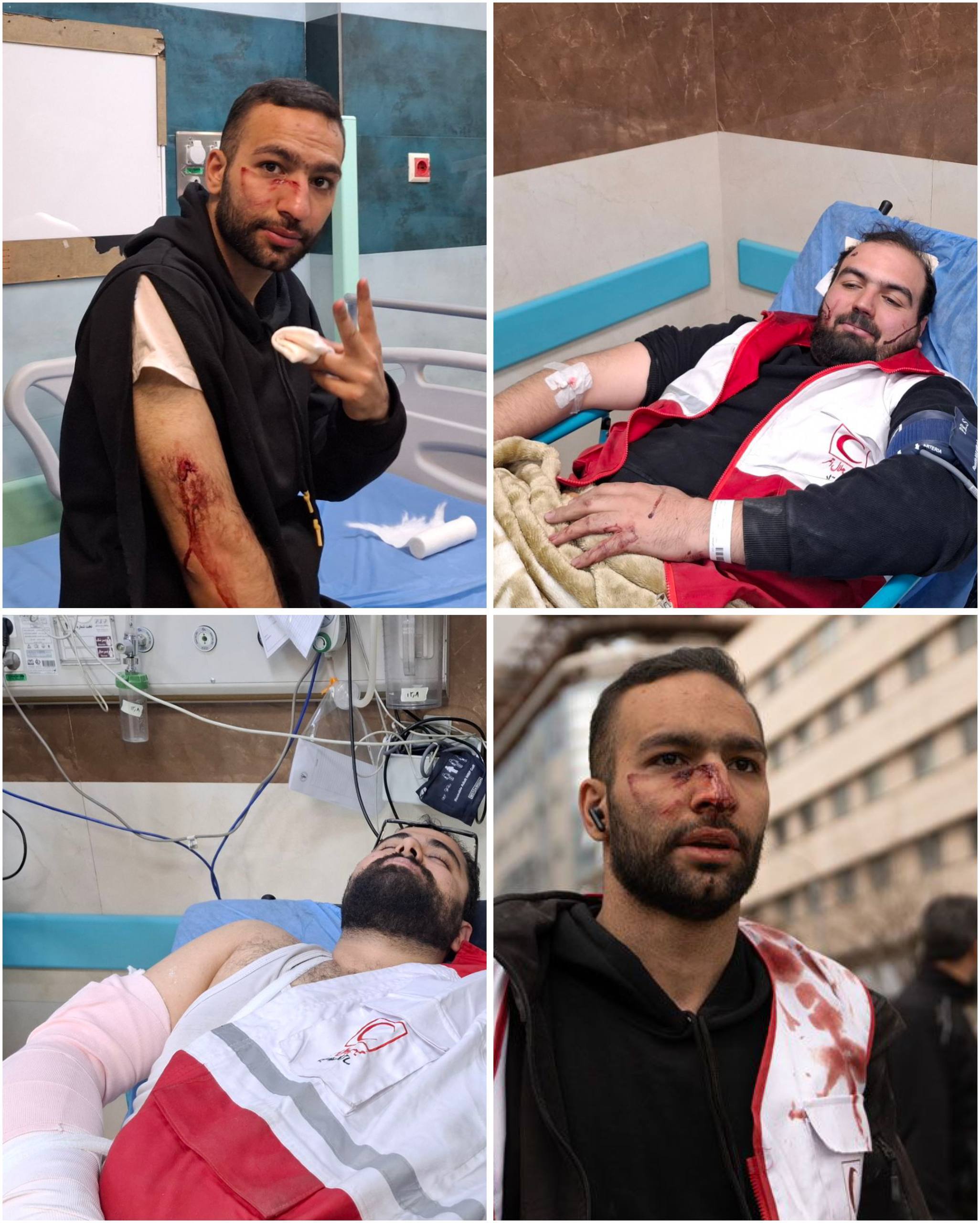 امدادگران هلال احمر حین امدادرسانی مورد هدف قرار گرفتند