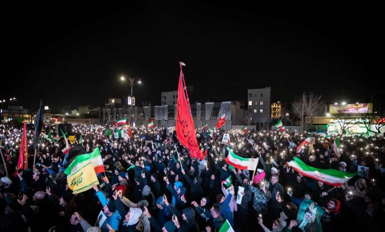 مراسم سوگواری شهادت رهبر انقلاب در اسلامشهر + عکس