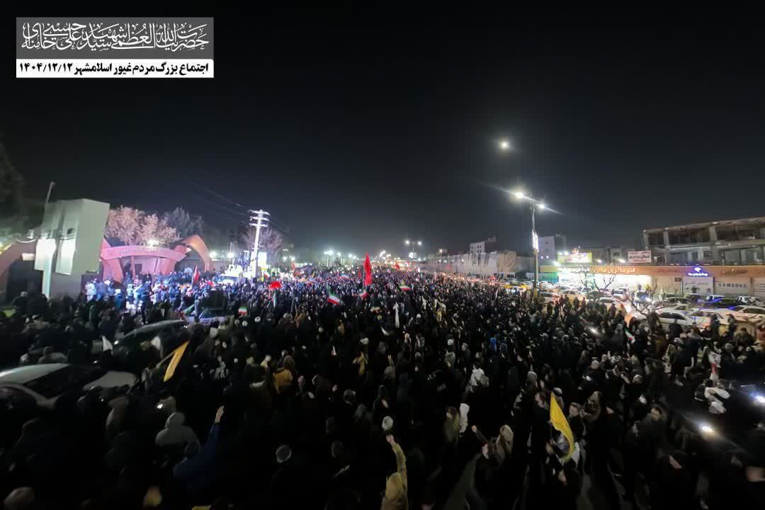 مراسم سوگواری شهادت رهبر انقلاب در اسلامشهر