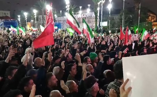 شور حسینی مردم رشت در فراق رهبر شهید انقلاب + فیلم و تصاویر