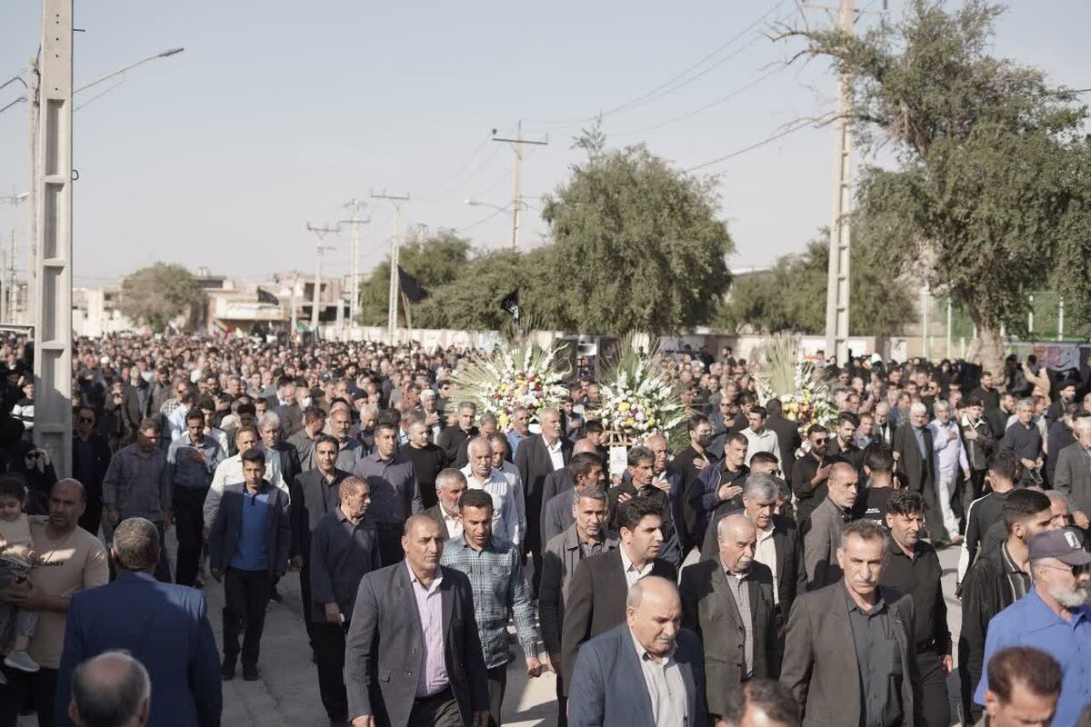 باشگاه خبرنگاران -۴ شهید اندیمشکی با حضور بی نظیر مردم روزه‌دار تشییع شدند