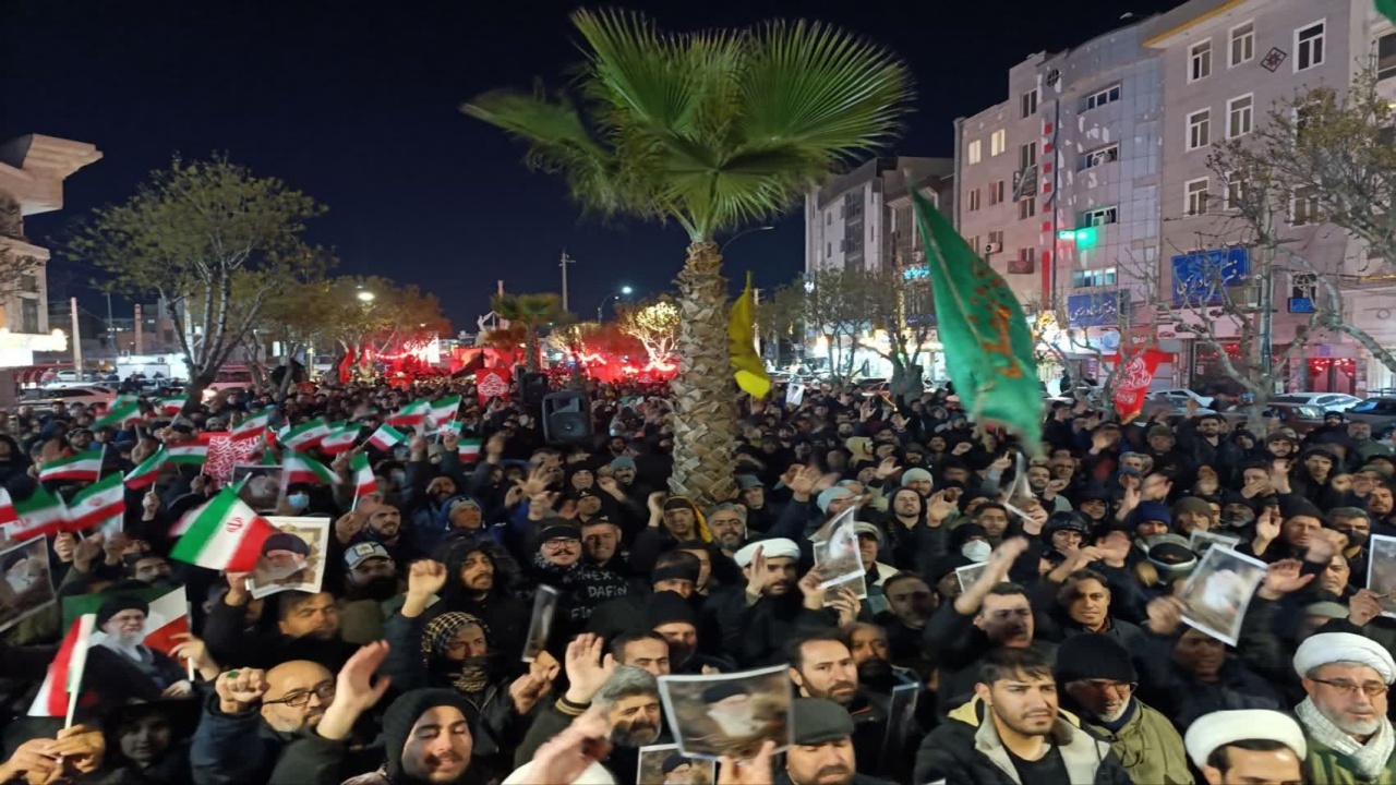 چهارمین روز متوالی عزاداری شهادت رهبر  انقلاب در نسیم‌شهر + عکس