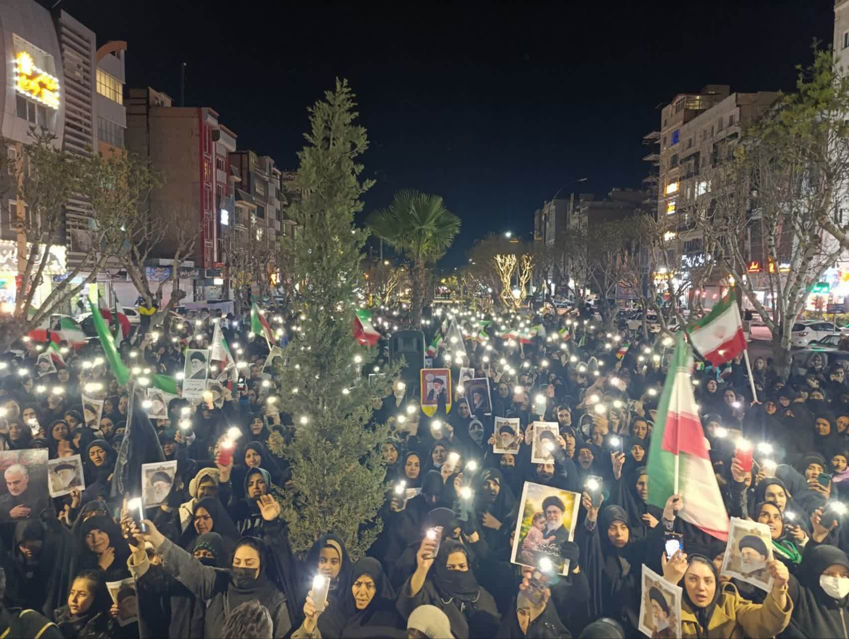 مراسم عزاداری شهادت رهبر  انقلاب در نسیم&zwnj;شهر
