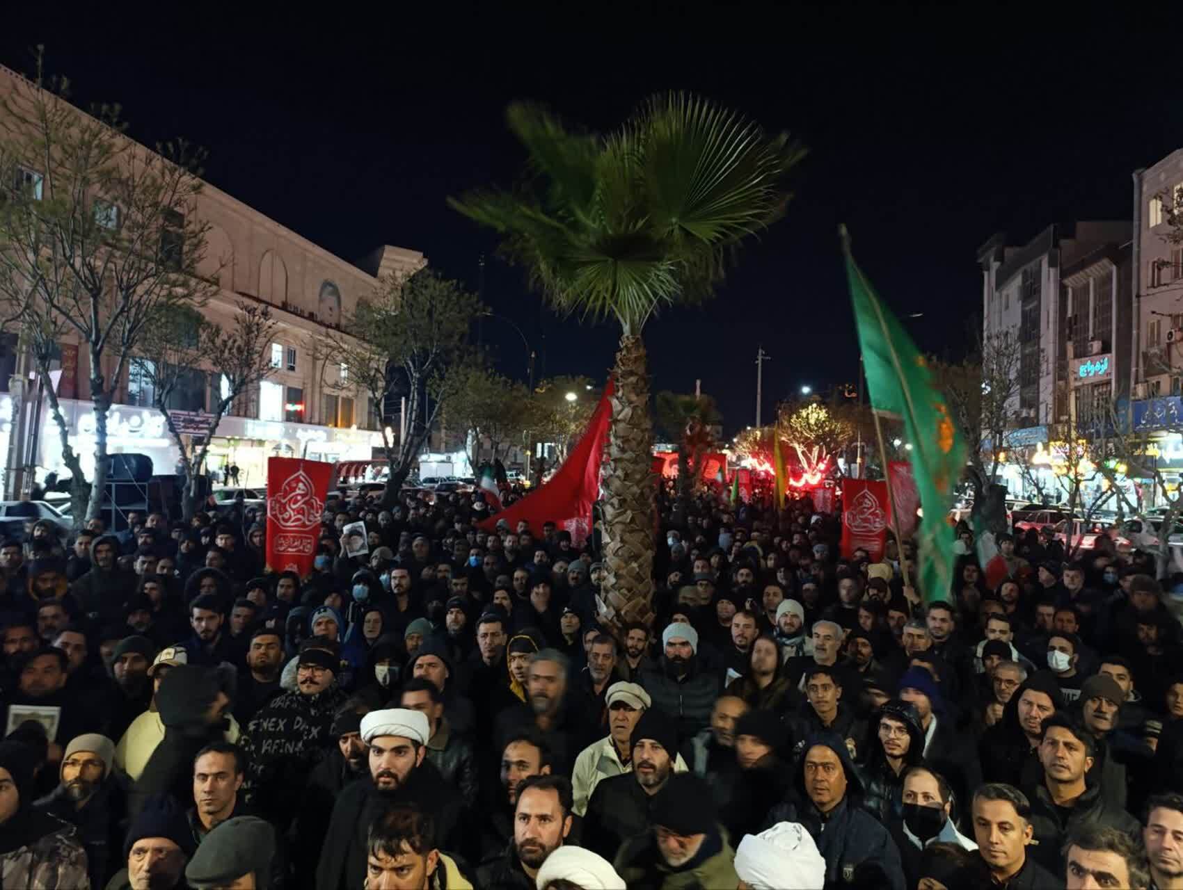 چهارمین روز متوالی عزاداری شهادت رهبر  انقلاب در نسیم&zwnj;شهر
