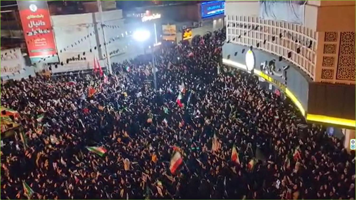 خروش شبانه بهبهانی ها در سوگ شهادت رهبر شهید + قیلم