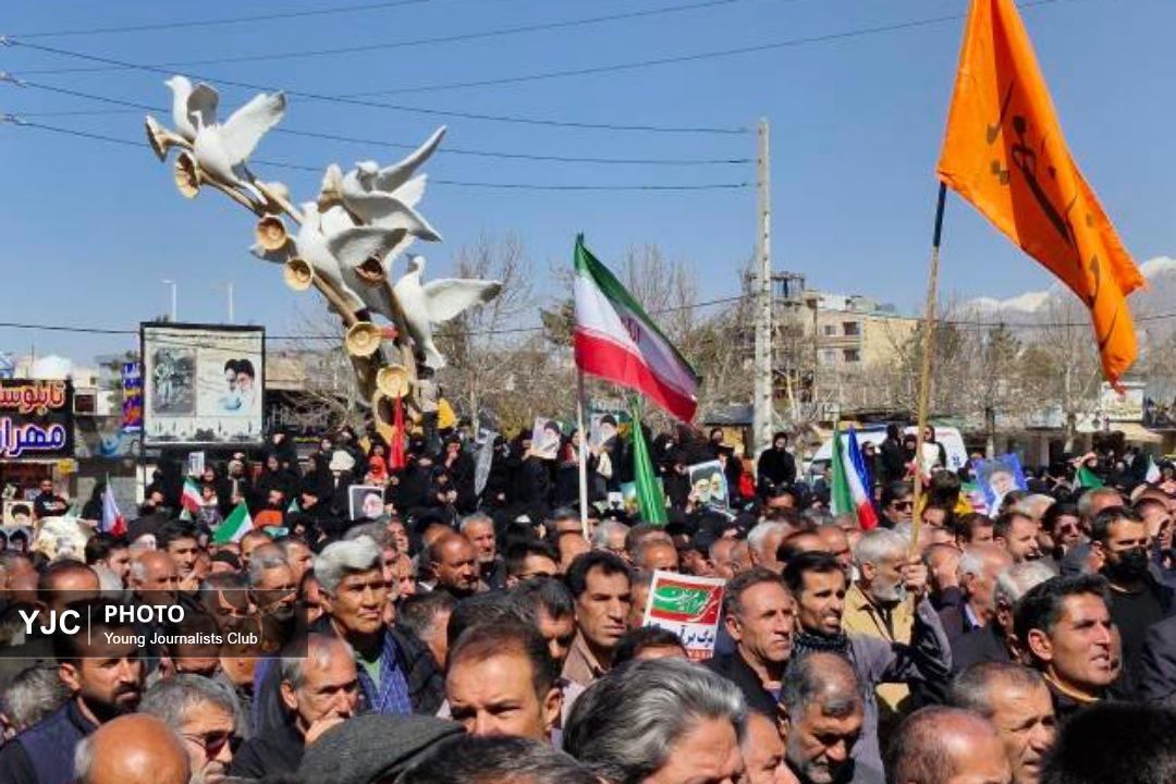 اشک مردم  یاسوج در استقبال باشکوه از دو شهید مدافع وطن+فیلم