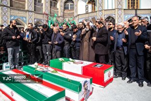تشییع پیکر شهدای اقتدار در چیذر