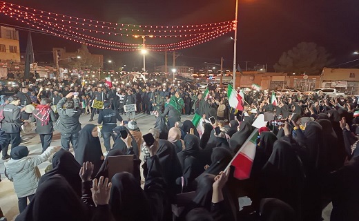 خیابان&zwnj;های خراسان جنوبی مملو از مردم حماسه ساز + تصاویر