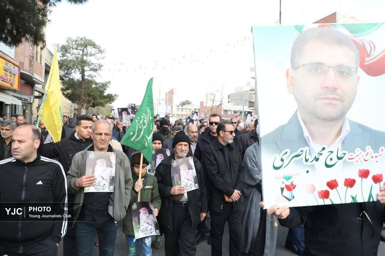 تشییع پیکر شهدای جنگ رمضانی در سمنان