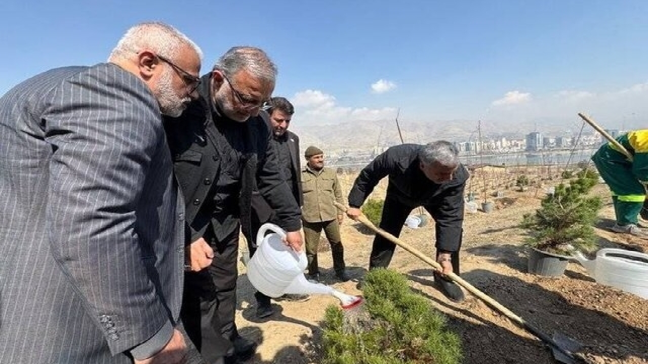 کاشت یک میلیون درخت در تهران با نام و یاد رهبر شهید و شهدای حمله آمریکایی-صهیونی