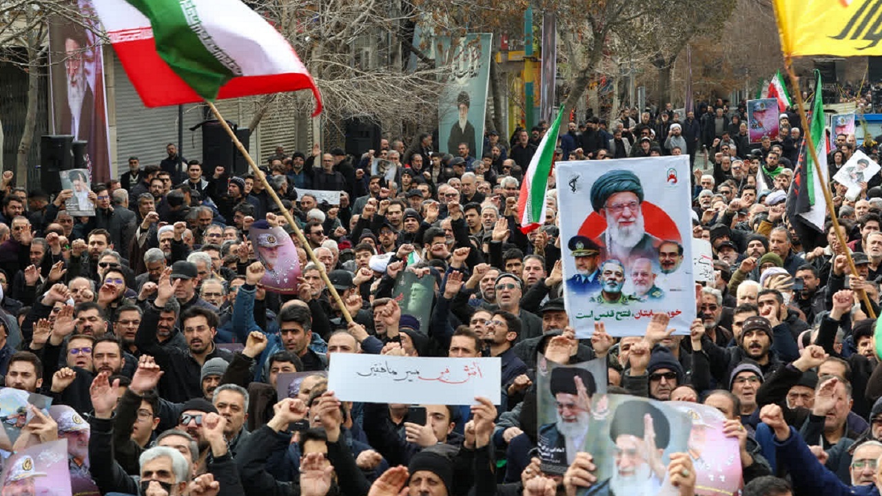 راهپیمایی مردم آذربایجان شرقی در محکومیت جنایات آمریکا و رژیم صهیونسیتی