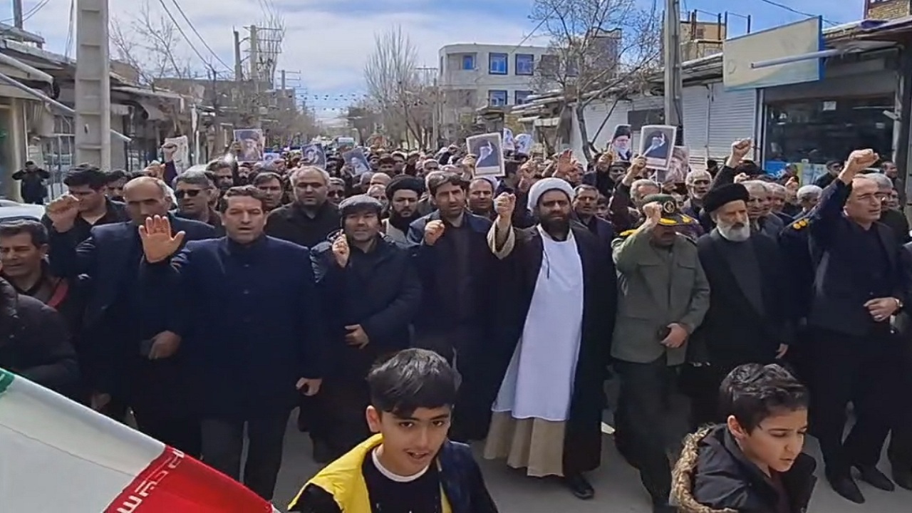 راهپیمایی مردم آذربایجان شرقی در محکومیت جنایات آمریکا و رژیم صهیونسیتی