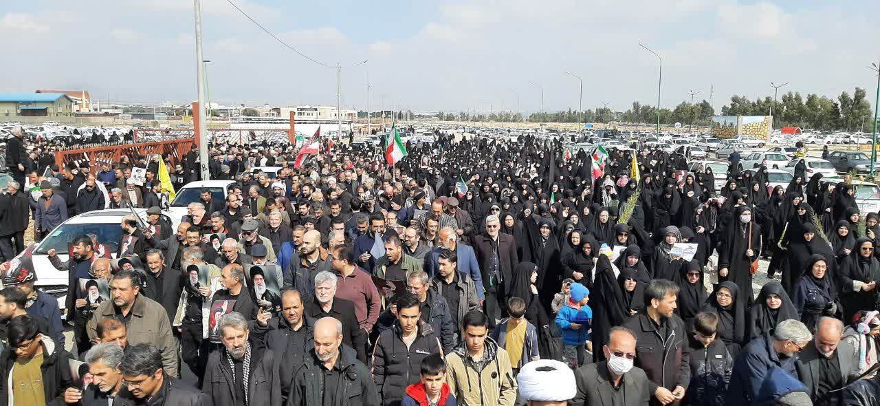 فریاد استکبارستیزی در سمنان طنین&zwnj;انداز شد