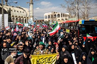 راهپیمایی مردم تهران در اعلام انزجار از جنایات آمریکا و رژیم صهیونیستی