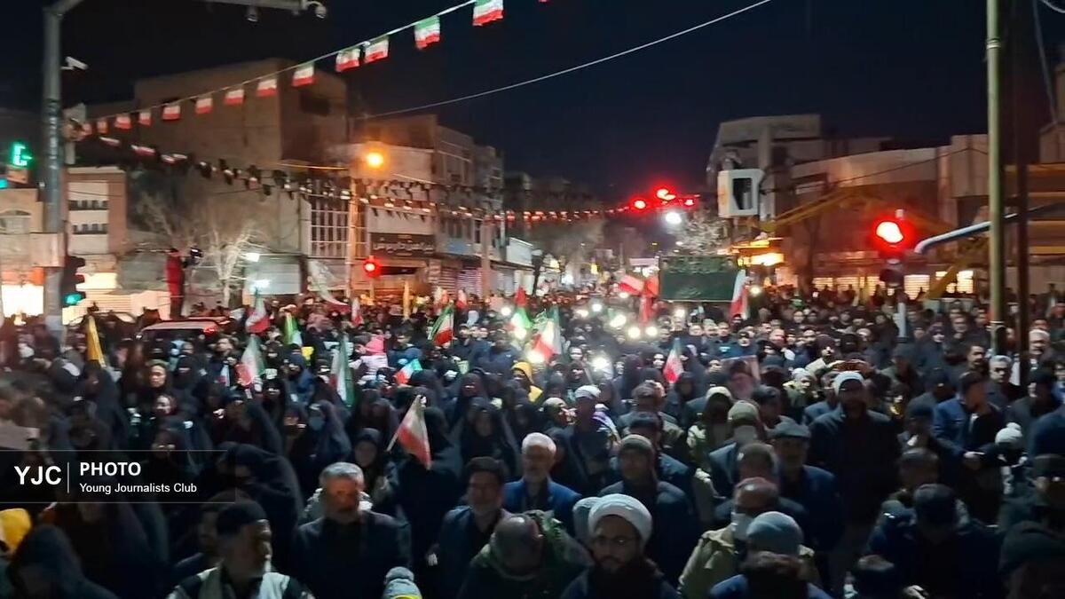 باشگاه خبرنگاران -مردم شهرکرد برای وداع با شهید رئیسی سنگ تمام گذاشتند+فیلم