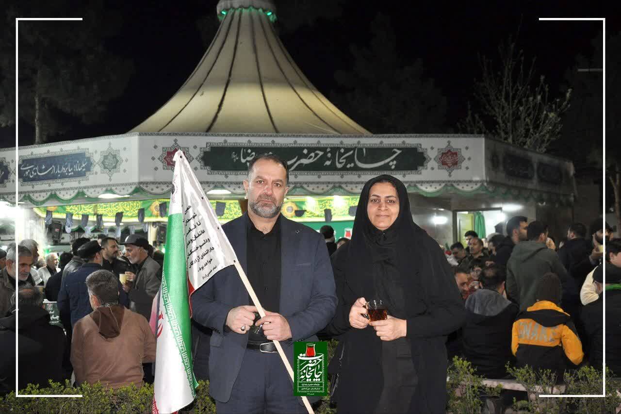 برپایی چایخانه امام رضا(ع) در علی آباد کتول برای شهادت رهبر انقلاب