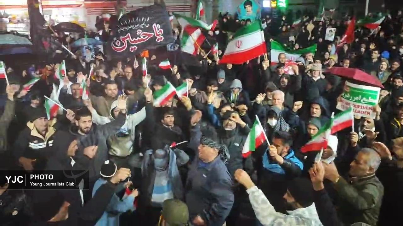 امشب مردم خرم آباد؛هیچ چیز حریف حماسه سازی این ملت نیست + فیلم