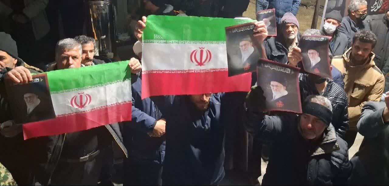 برگزاری مراسم هشتمین شب از شهادت رهبر معظم انقلاب در شهرستان بویین میاندشت + عکس