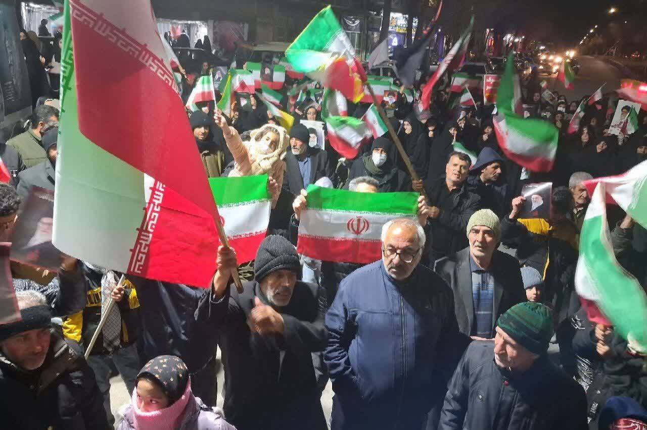 برگزاری مراسم هشتمین شب از شهادت رهبر معظم انقلاب در شهرستان بویین میاندشت + عکس