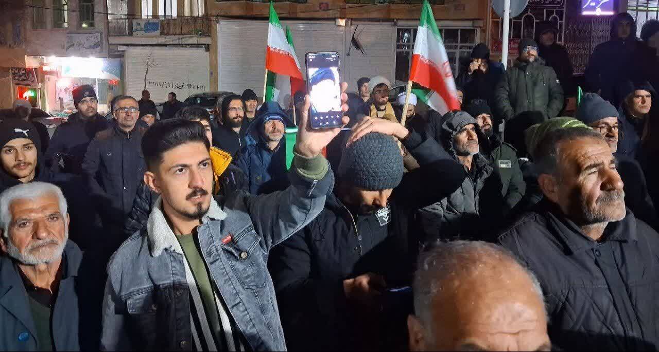 برگزاری مراسم هشتمین شب از شهادت رهبر معظم انقلاب در شهرستان بویین میاندشت + عکس
