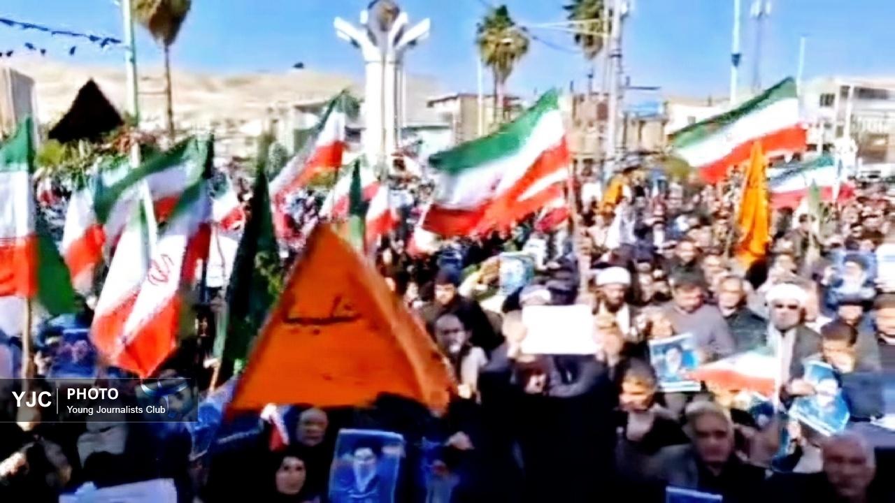 میدان‌داری شورانگیز پلدختری‌ها برای بیعت با امام امت + فیلم