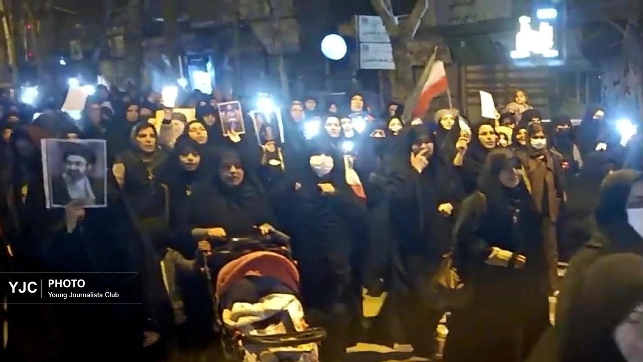 الشتری‌ها برای یازدهمین شب به خیابان‌ها آمدند + فیلم